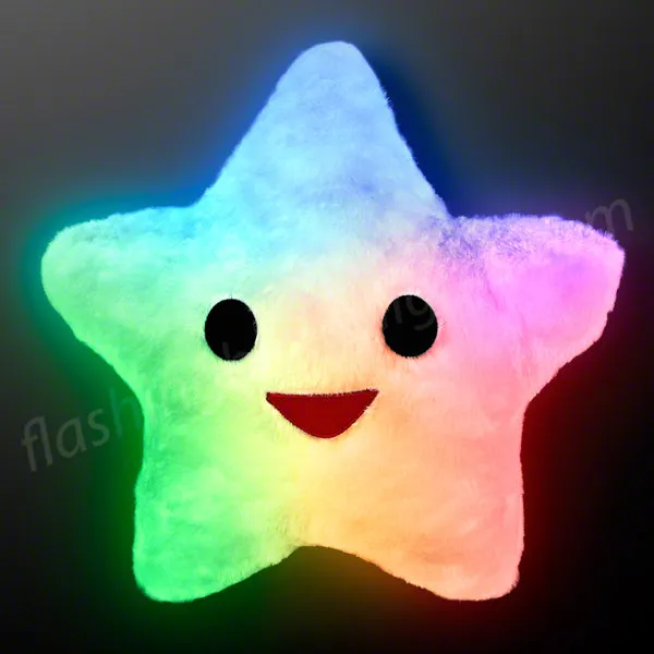 Happy Star Light Up Pillows