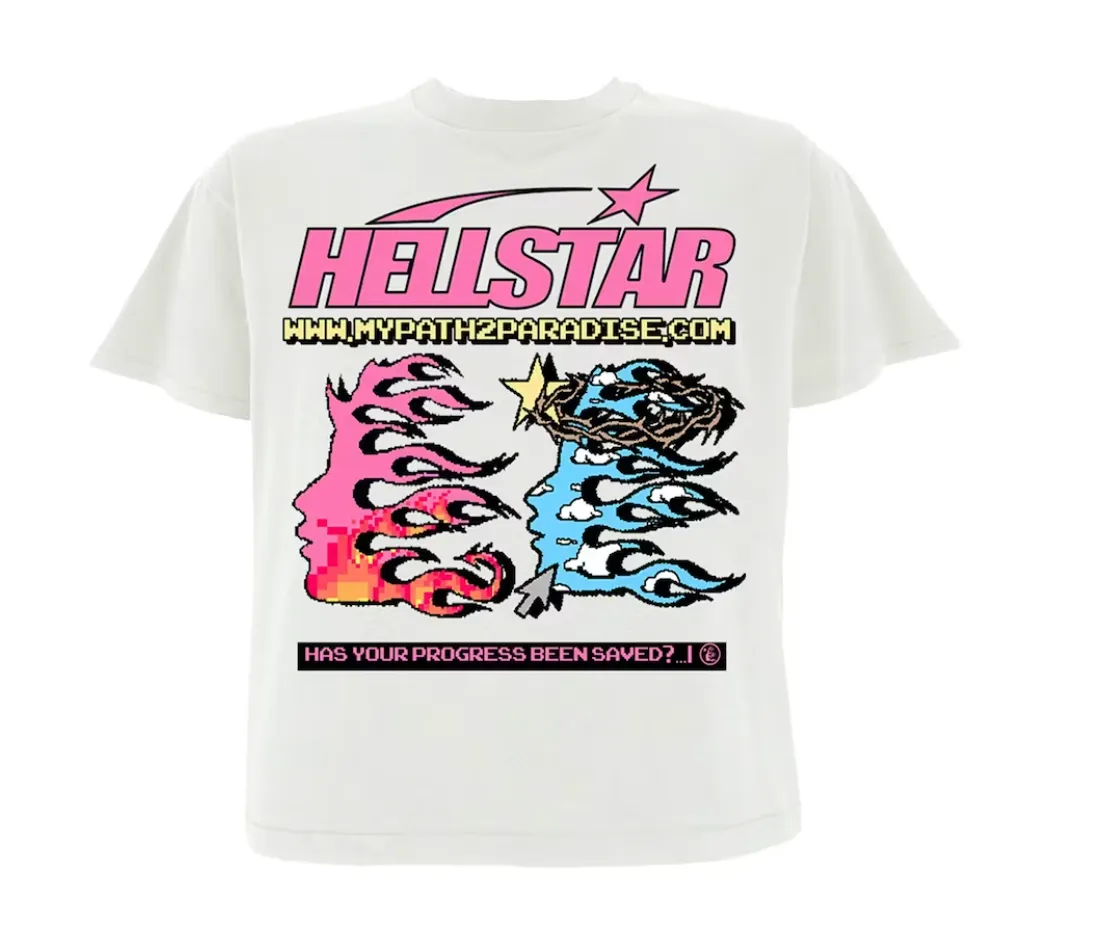 Hellstar Pixel T-Shirt Tee White