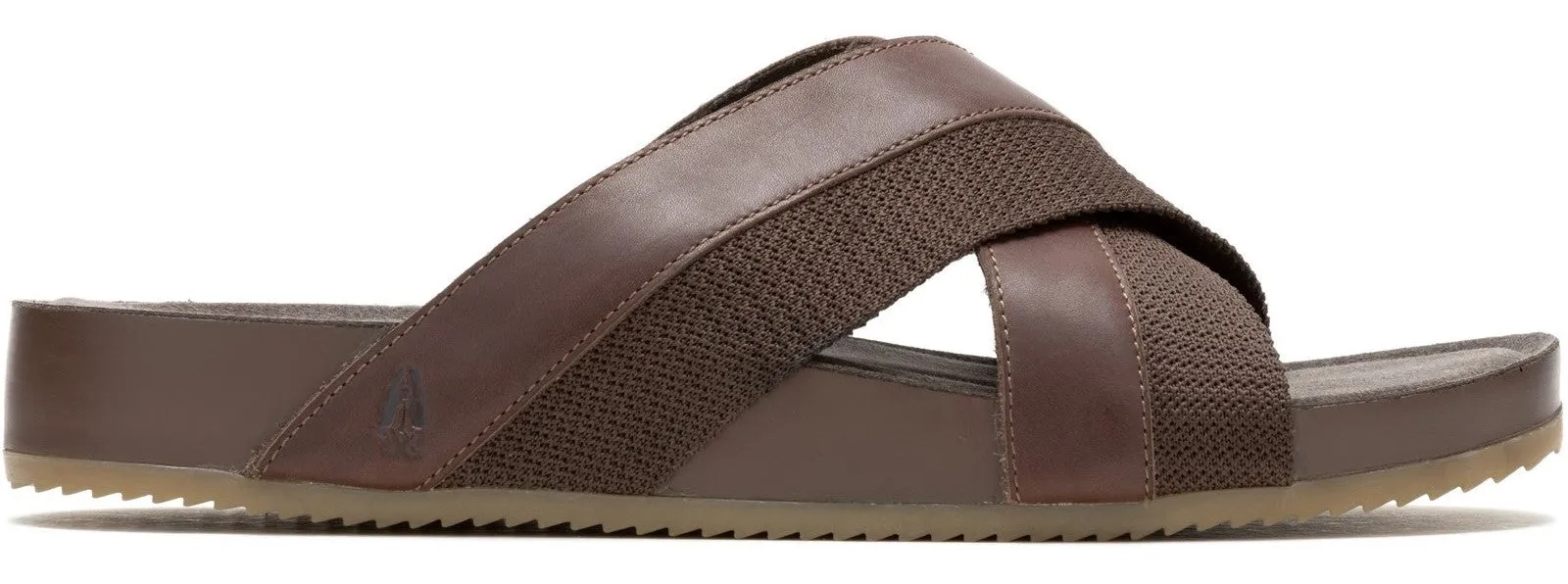 Hush Puppies Merritt Mens Leather Slide Sandal