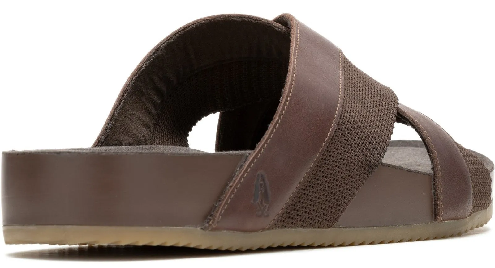 Hush Puppies Merritt Mens Leather Slide Sandal