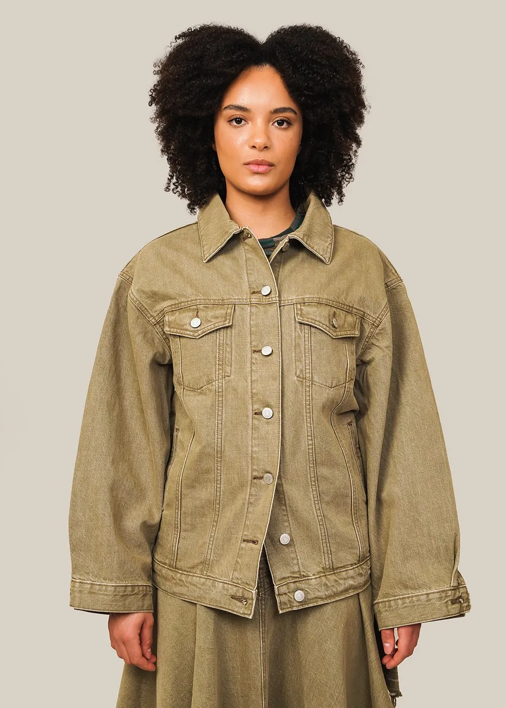 Khaki Homage Longline Jacket