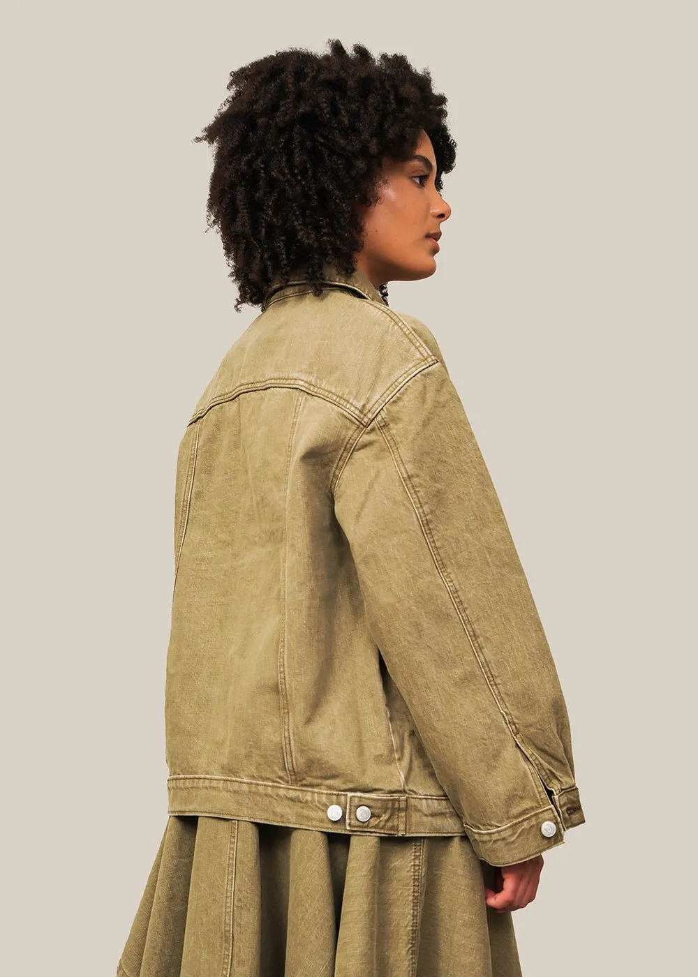 Khaki Homage Longline Jacket