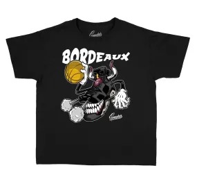 Kids Bordeaux 6 Shirt - Fresh Kicks - Black