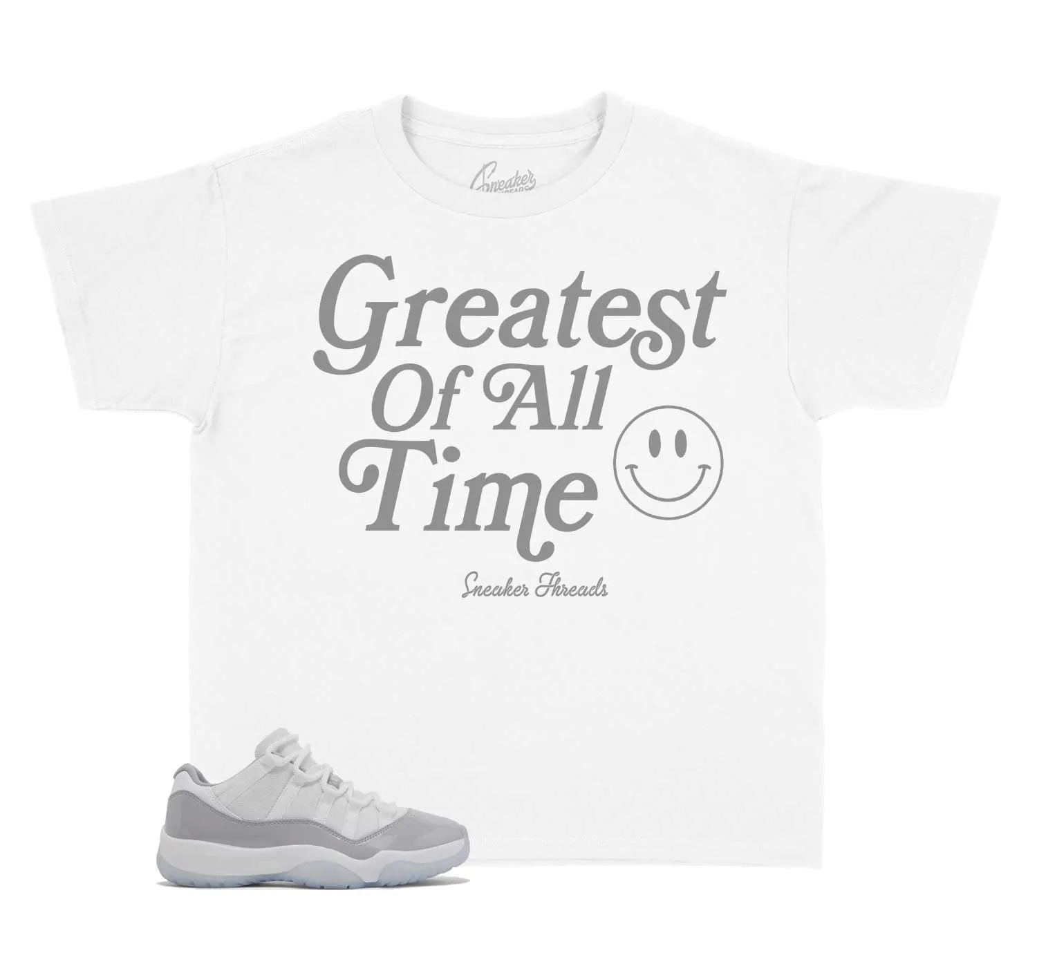 Kids Cement Grey 11 Shirt - Goat - White