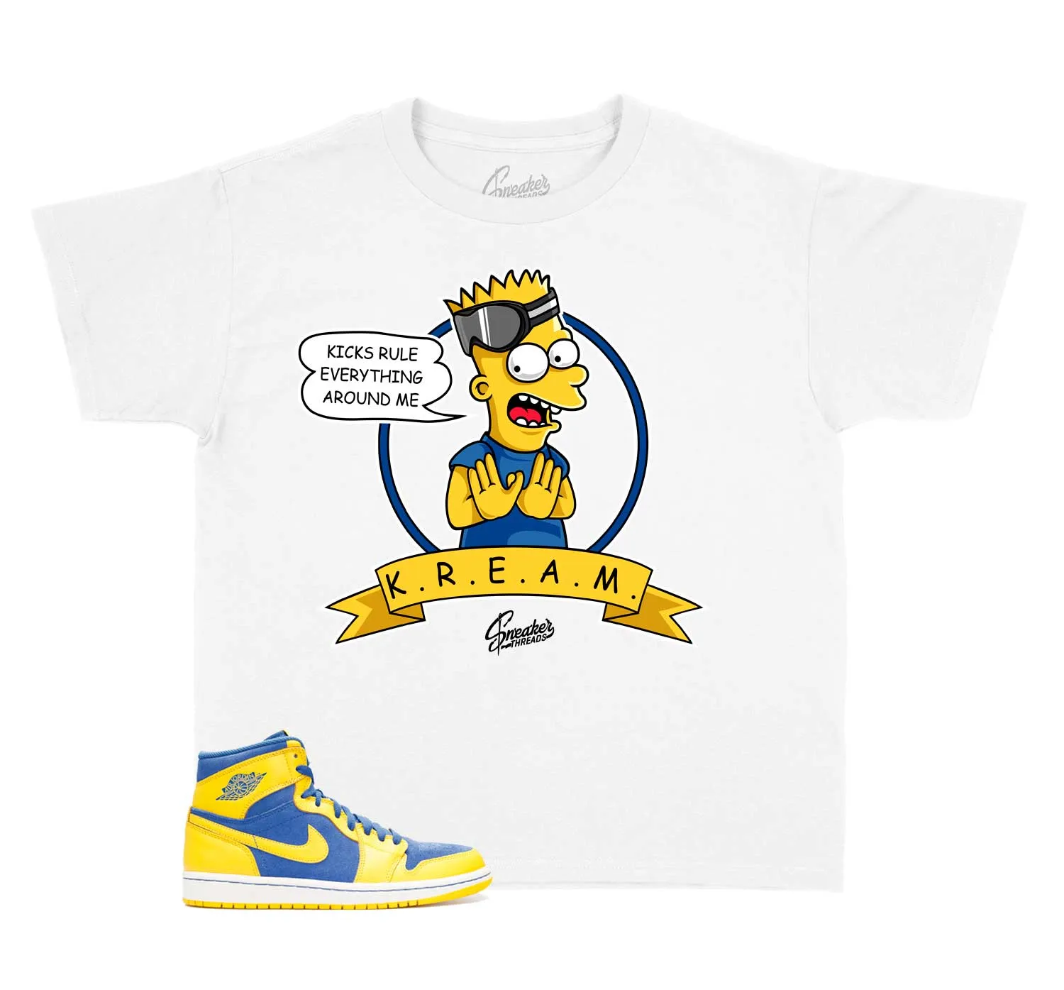 Kids Laney 1 Shirt - Kicks Rule - White