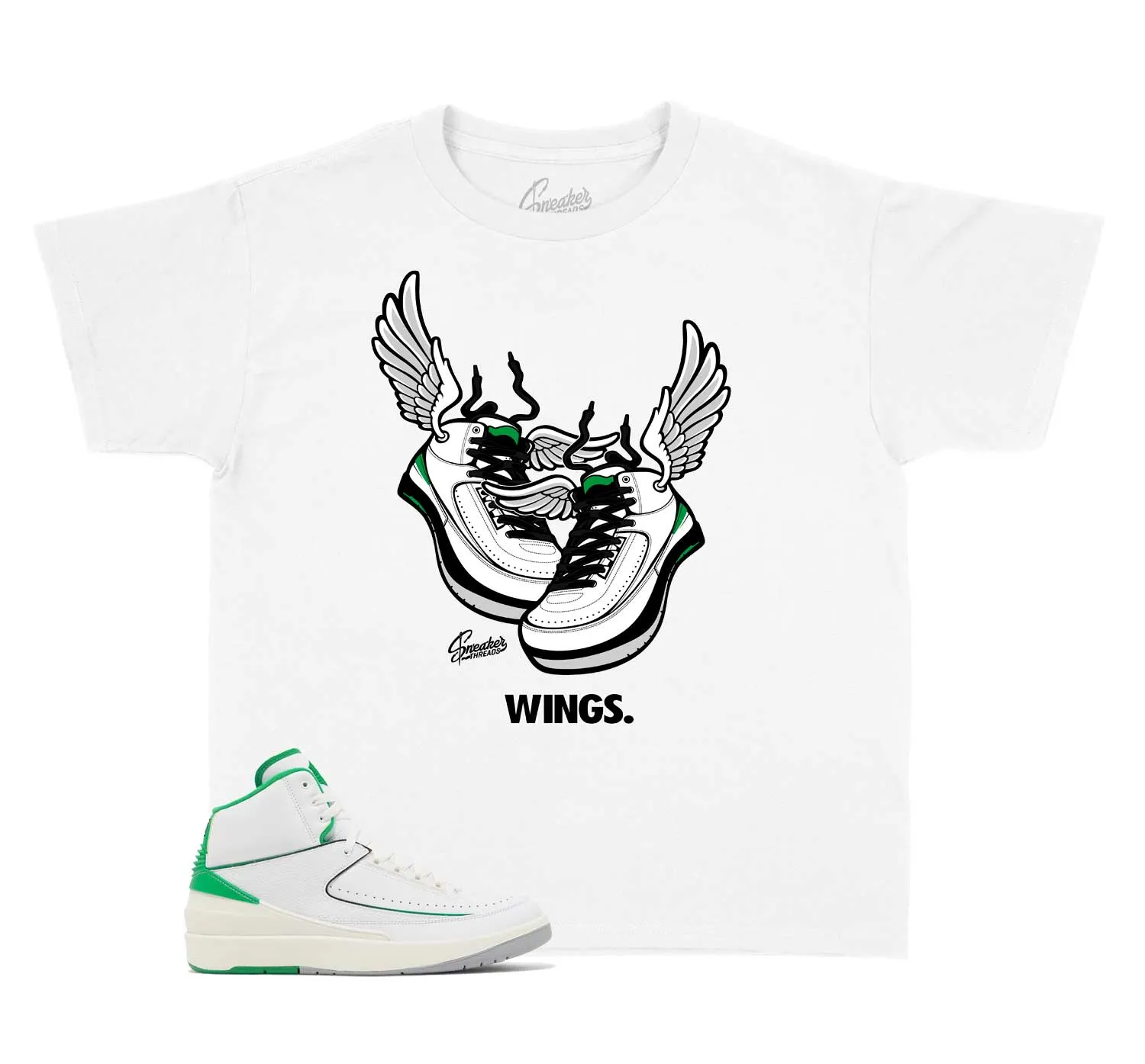 Kids - Lucky Green 2 Wings Shirt