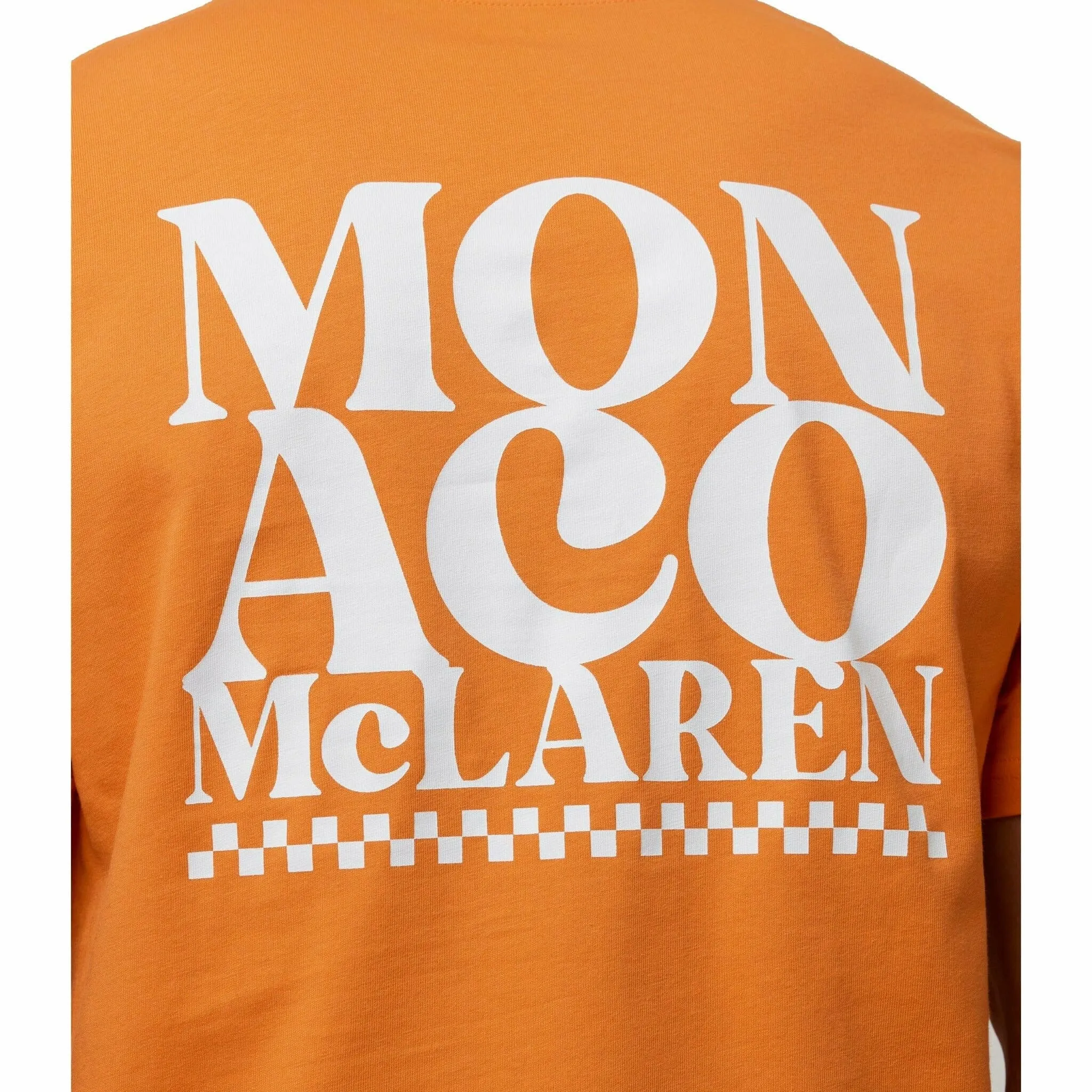 McLaren F1 Special Edition Monaco GP Women's Slogan T-Shirt - Blue/Black/Orange