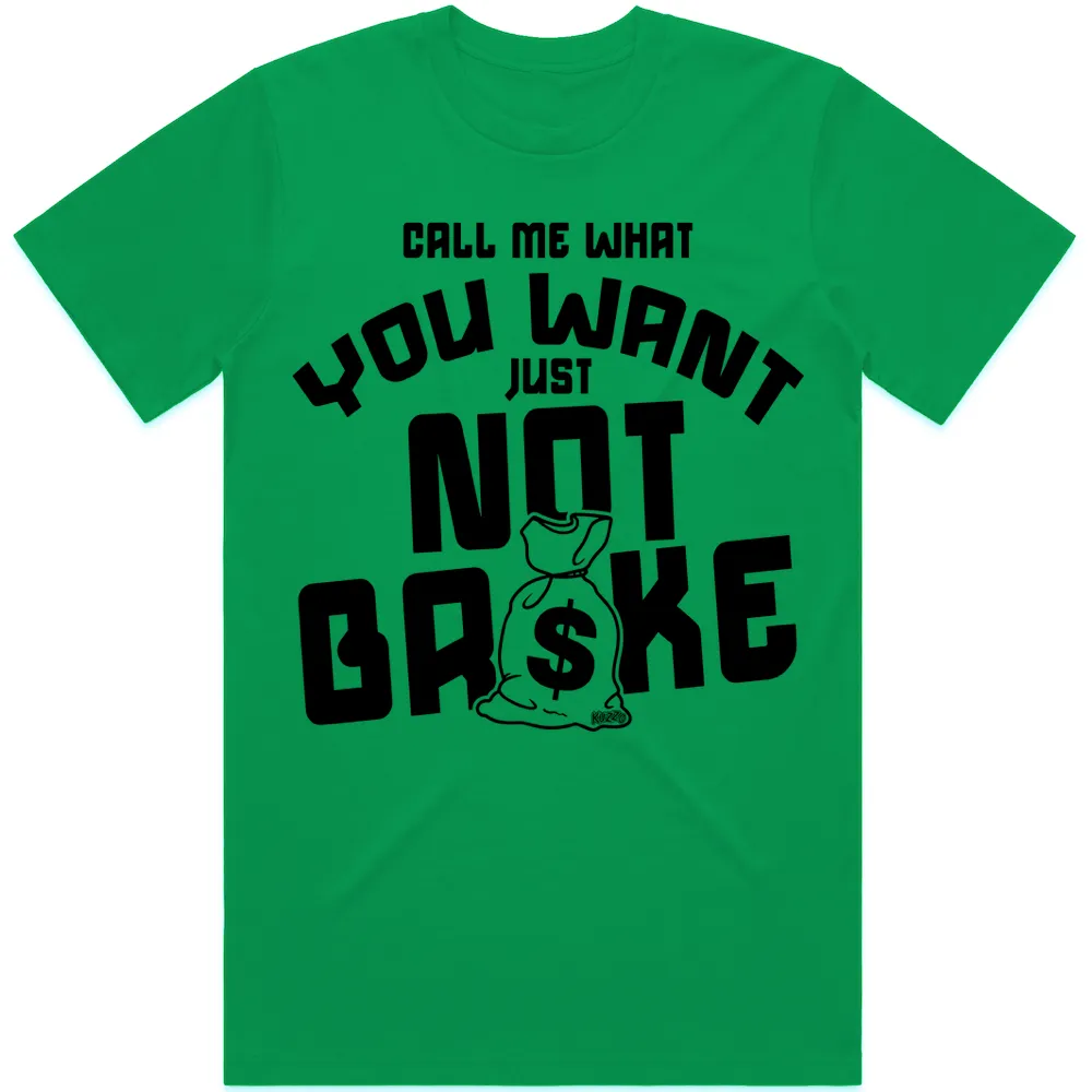 NOT BROKE : Lucky Green Sneaker Tees Shirt (black ink)