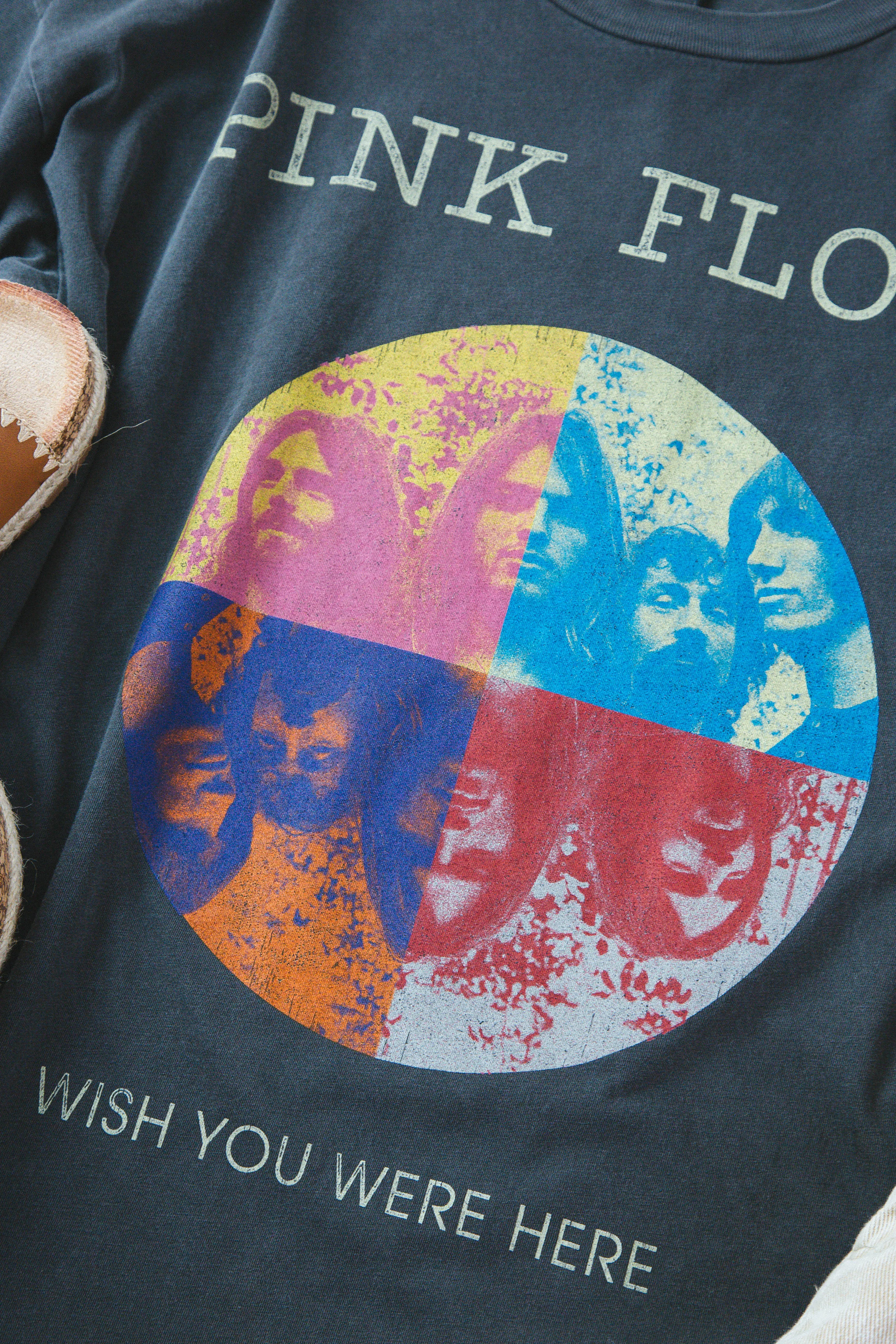 Pink Floyd Wish You Were Here Tee, Pigment Black | Daydreamer