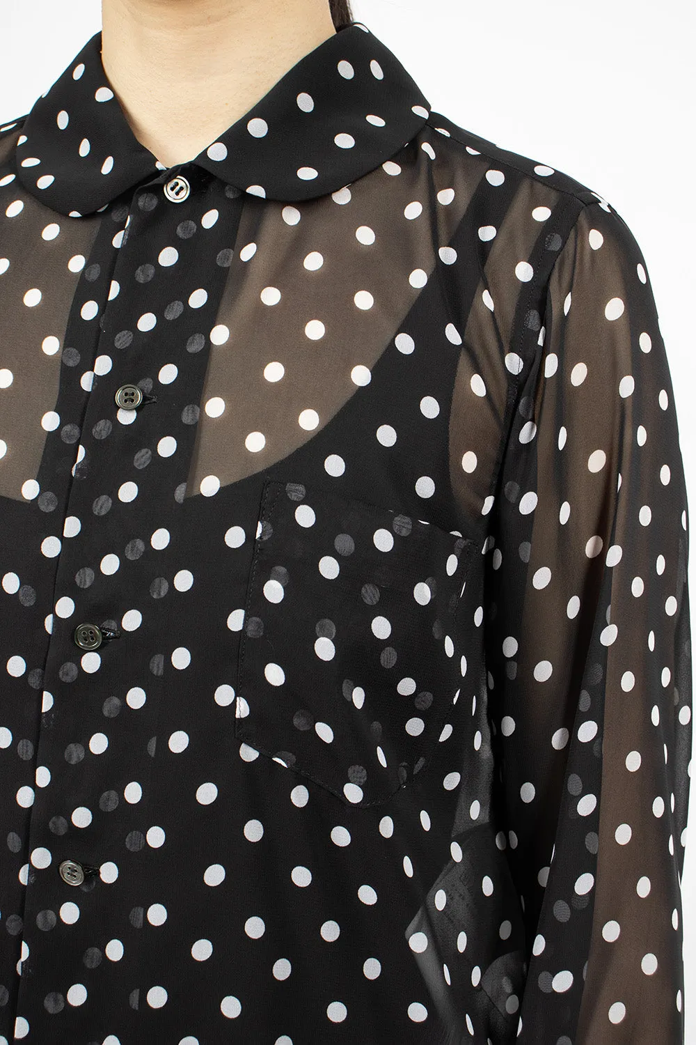 Polka Dot Shirt Black/White