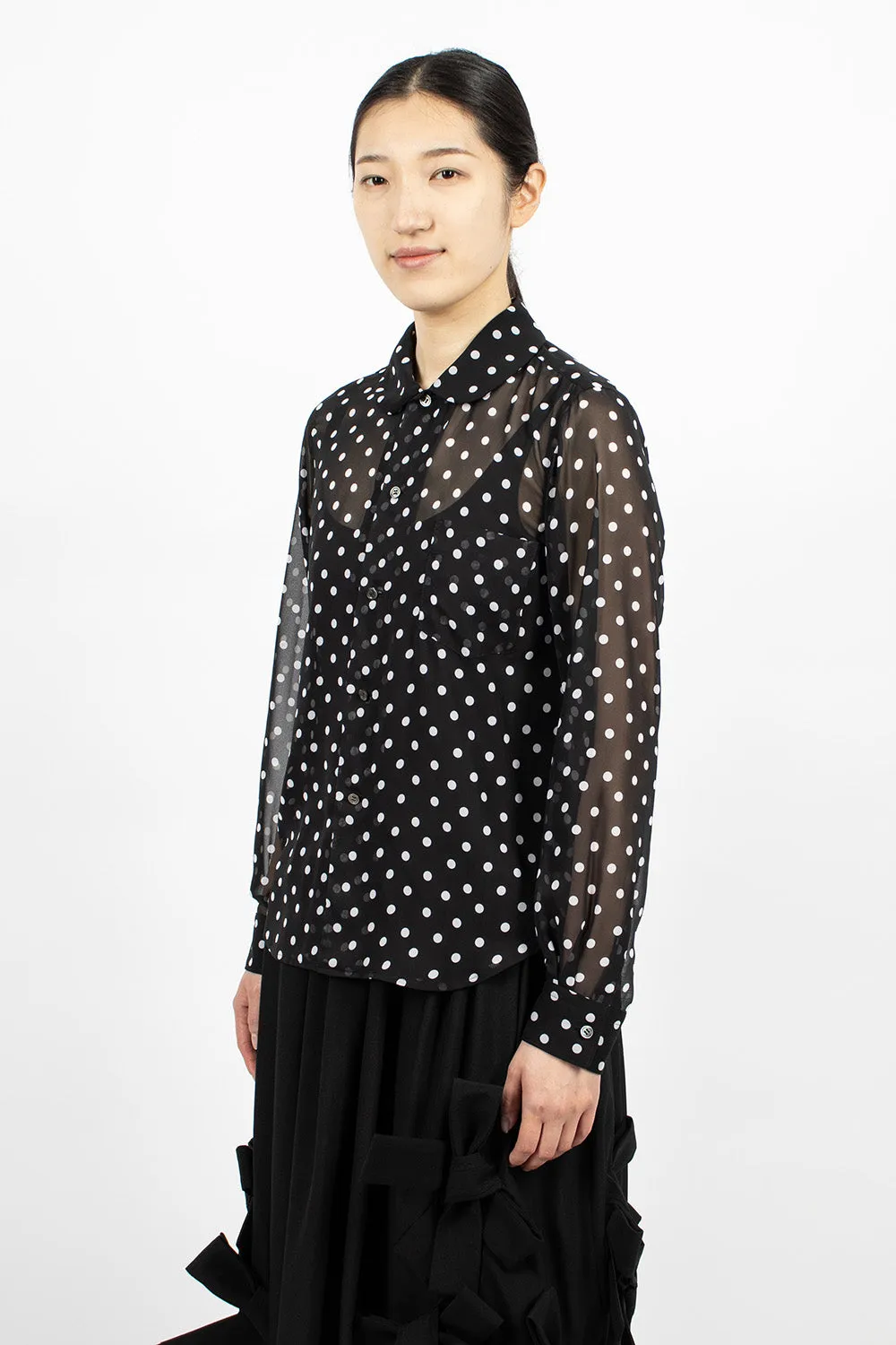 Polka Dot Shirt Black/White