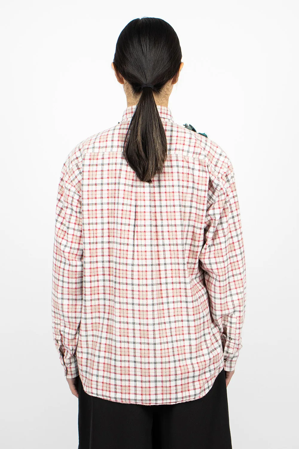 Rebuild Ribbon Flannel Shirt Red/Green