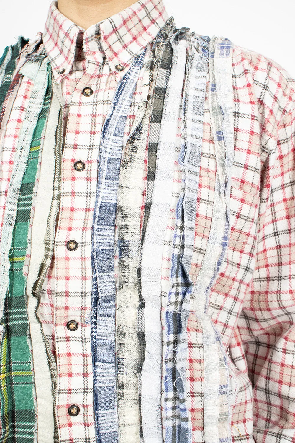 Rebuild Ribbon Flannel Shirt Red/Green