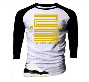 Retro 11 Gratitude Raglan Shirt - Win 23 - White