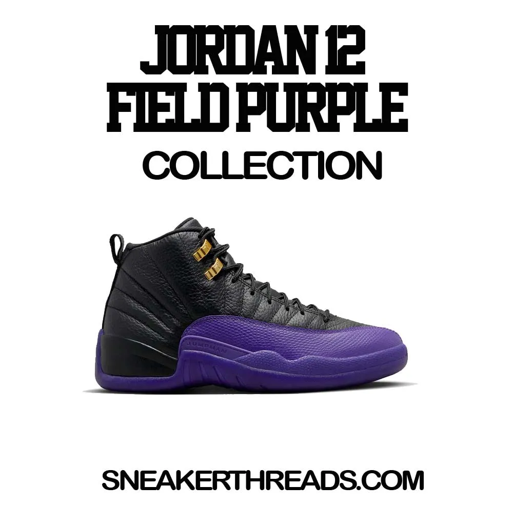 Retro 12 Field Purple Shirt - Prosper - Black