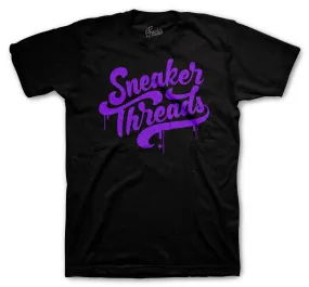 Retro 13 Court Purple Shirt - ST Drip - Black