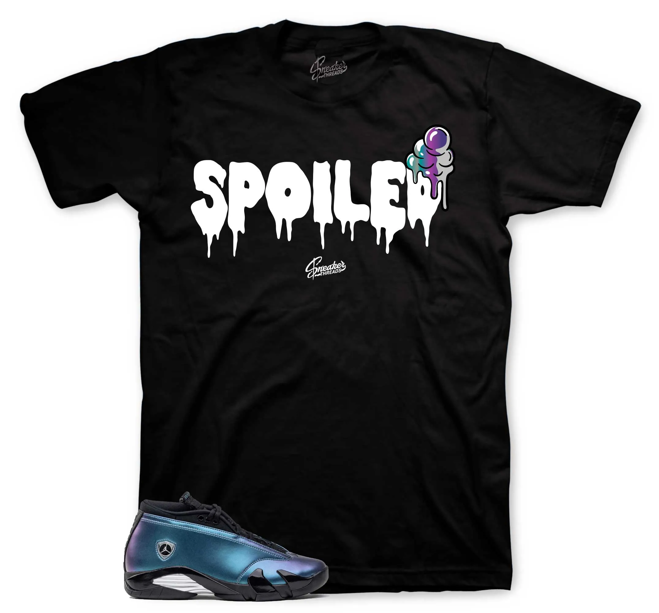 Retro 14 Love Letter Shirt - Spoiled - Black