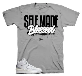 Retro 2 Cement Grey Shirt - Self Made - Grey