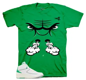 Retro 2 Lucky Green Raging Face Shirt