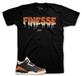 Retro 3 Desert Elephant Shirt - Finesse - Black