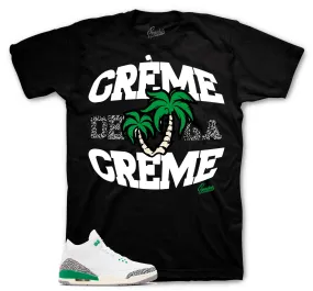 Retro 3 Lucky Green Creme Shirt