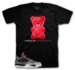 Retro 4 Infrared Shirt - Gummy Bear - Black