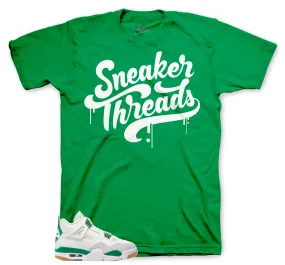 Retro 4 SB Pine Green ST Drip Shirt