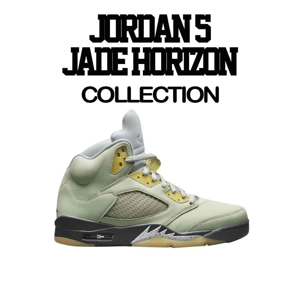 Retro 5 Jade Horizon Shirt - Fresh Sneakers - Green all