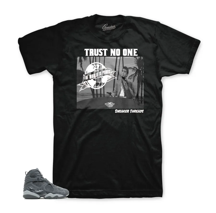 Retro 8 Cool Grey Shirt - Trust Tony - Black