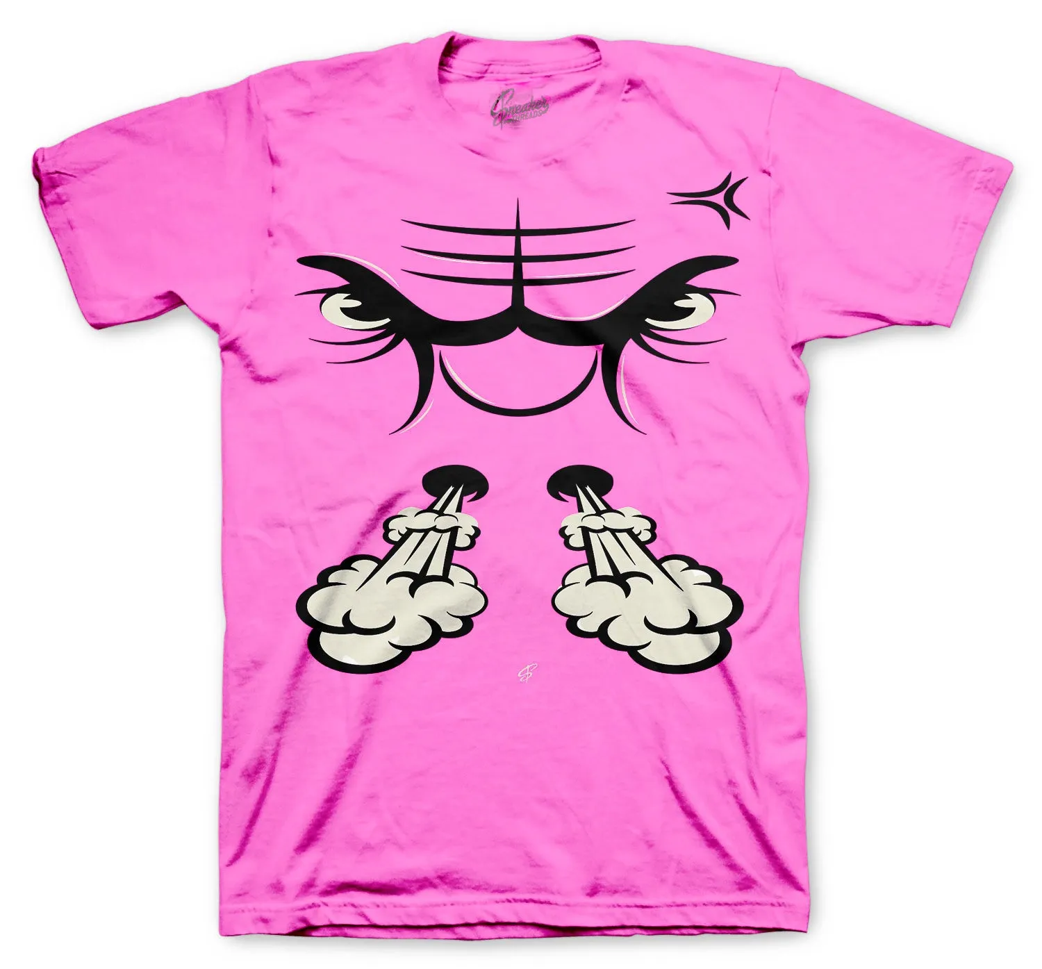 Retro 8 Pinksicle Shirt - Bullface - Neon Pink