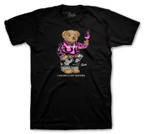 Retro 8 Pinksicle Shirt - Cheers Bear - Black