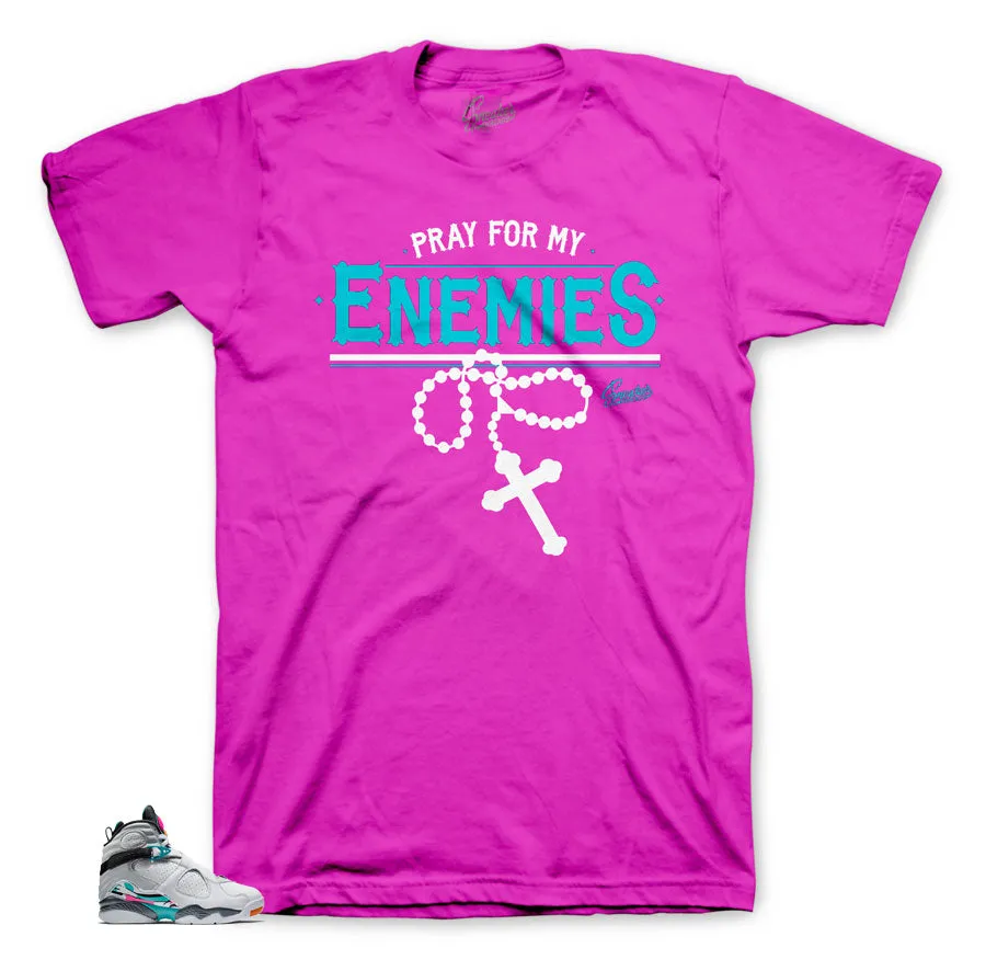 Retro 8 South Beach Shirt - Enemies - Pink