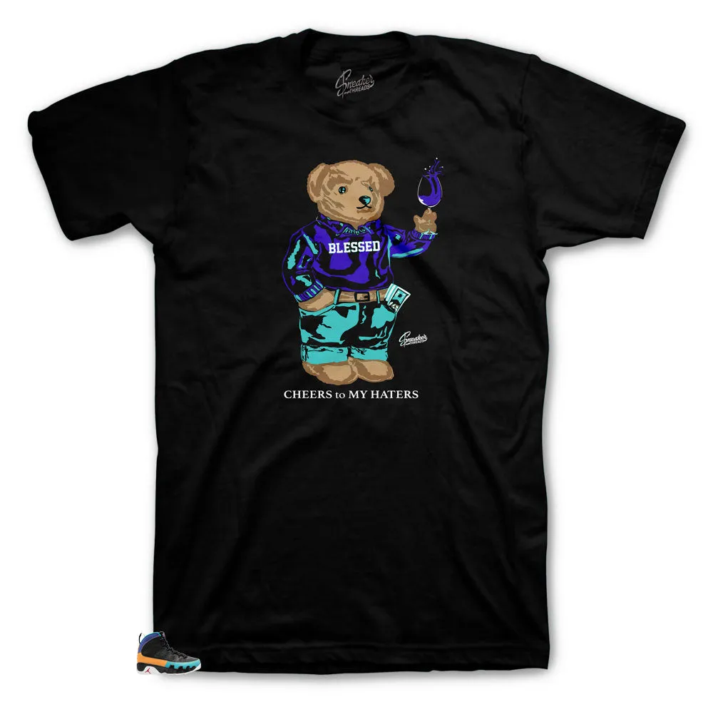 Retro 9 Dream It Shirt - Cheers Bear - Black