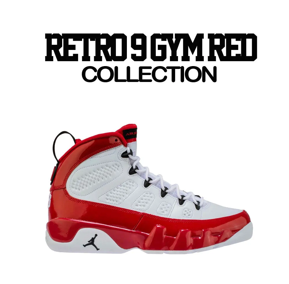 Retro 9 Gym Red Shirt - Love Kicks - Black