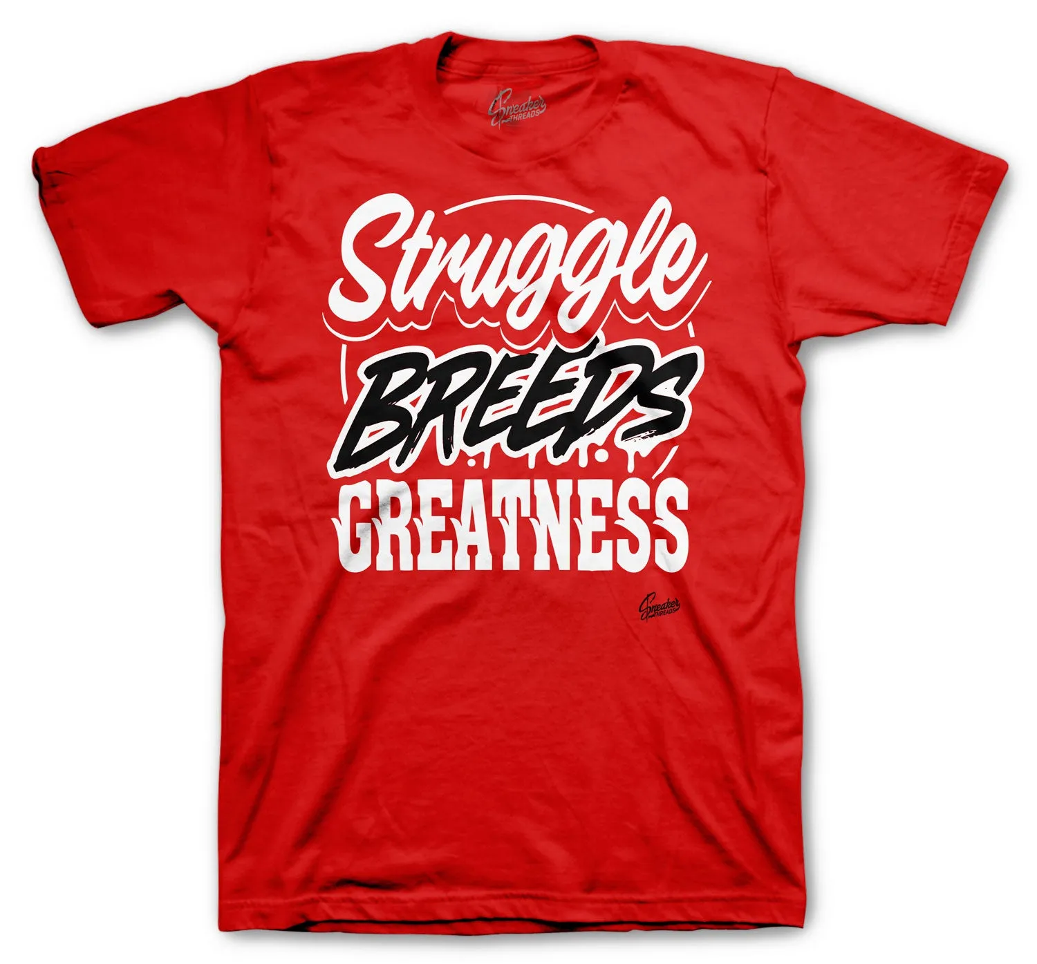 Retro 9 Gym Red Shirt - Struggle Breeds - Red