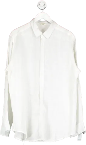 sapia simone White Orion Linen Shirt UK XL