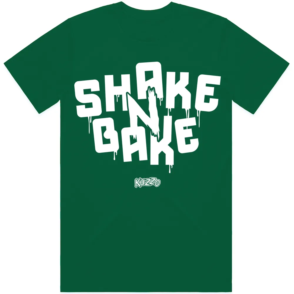 SHAKE N BAKE : Sneaker Shirt to Match : Jordan SB 4 Pine Green 4s x Jarrito Dunks