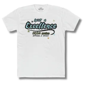 Spirit of Excellence - White - Non Photo Blue