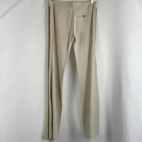 Stella Mccartney Cream with Beaded Sides Slacks