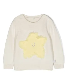 STELLA MCCARTNEY KIDS Baby Organic Cotton Star Intarsia Sweater