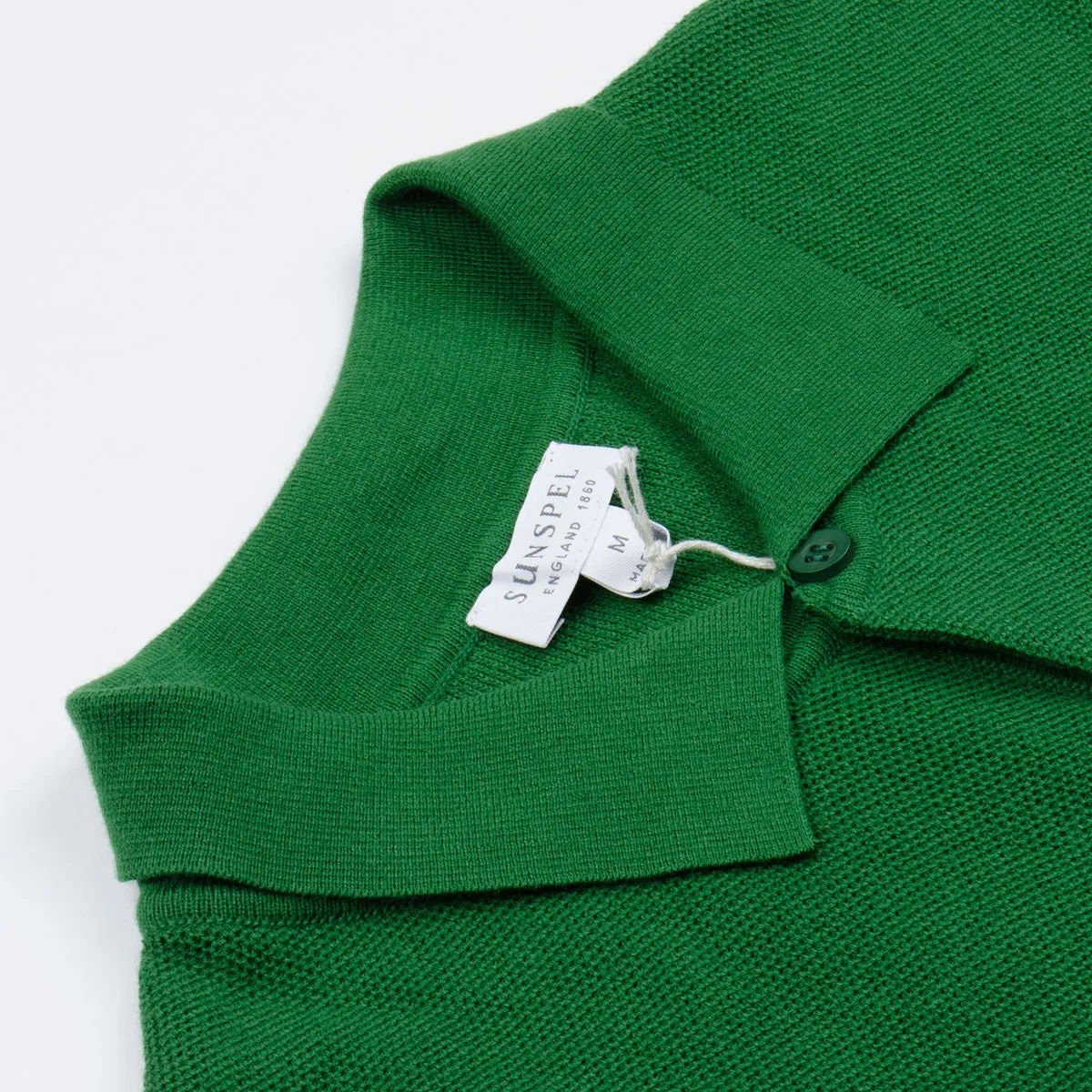 Sunspel - Fine Texture Polo - Basil