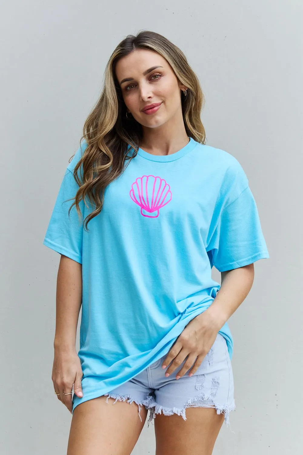 Sweet Claire More Beach Days Oversized Graphic T-Shirt