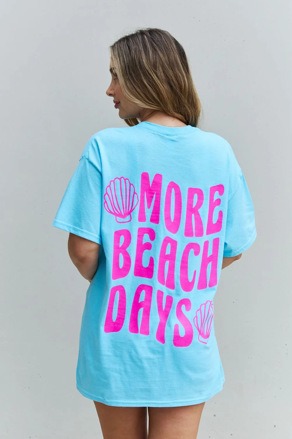 Sweet Claire More Beach Days Oversized Graphic T-Shirt