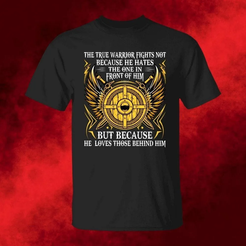 The True Warrior Fights Black T-Shirt