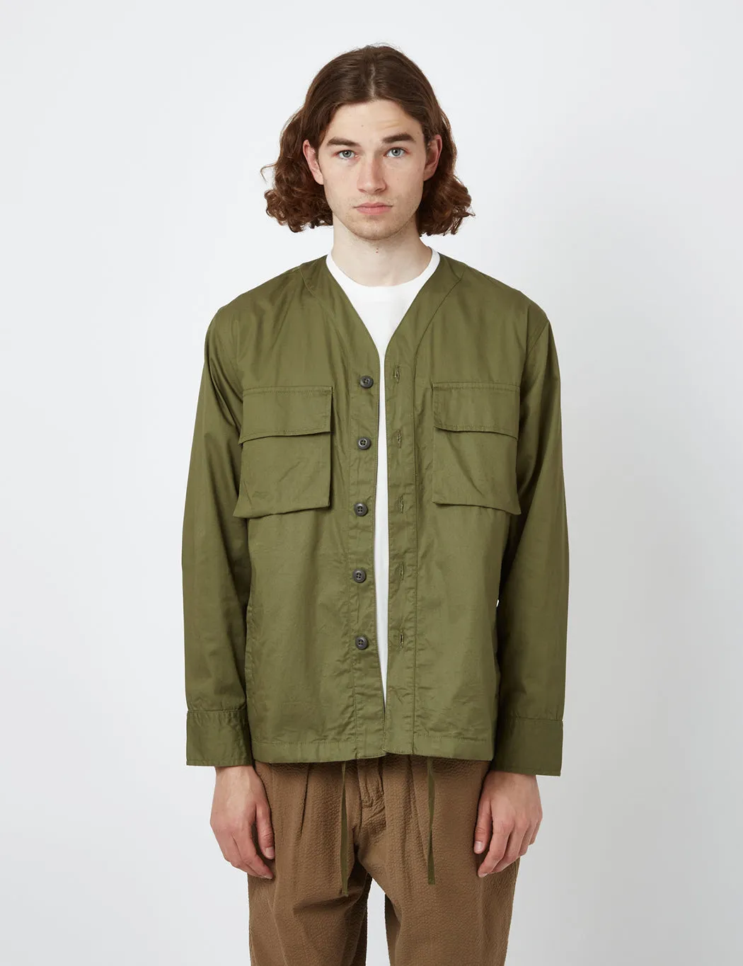 Universal Works Parachute Shirt (Relaxed) - Olive Green