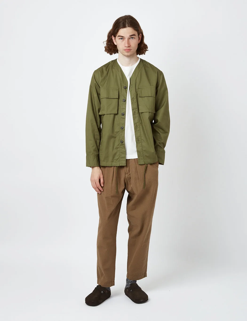 Universal Works Parachute Shirt (Relaxed) - Olive Green