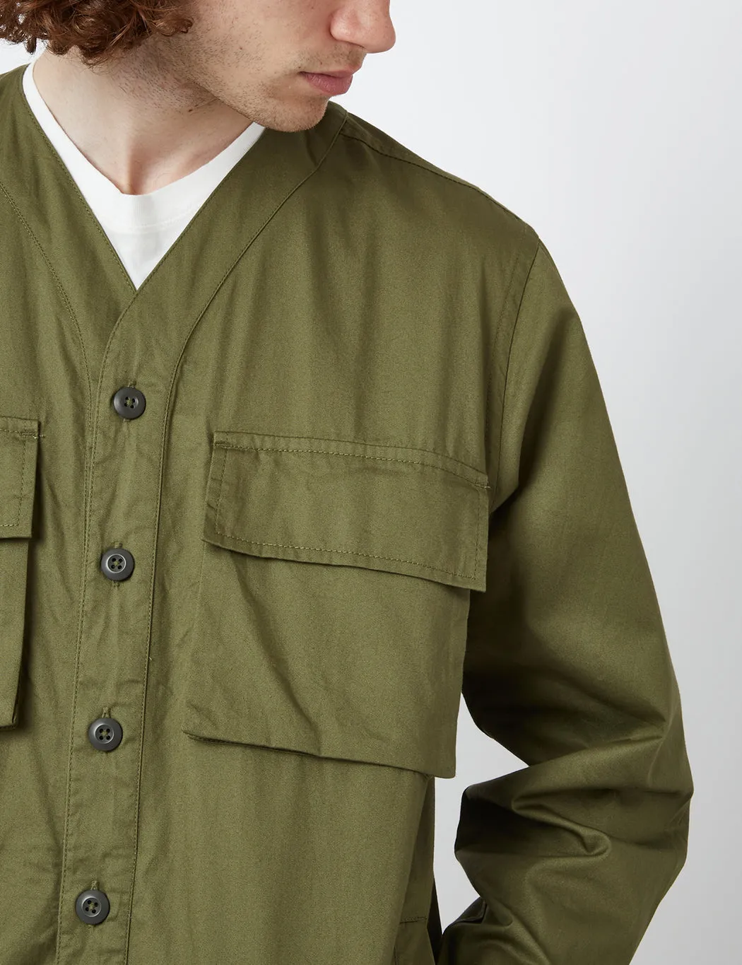 Universal Works Parachute Shirt (Relaxed) - Olive Green