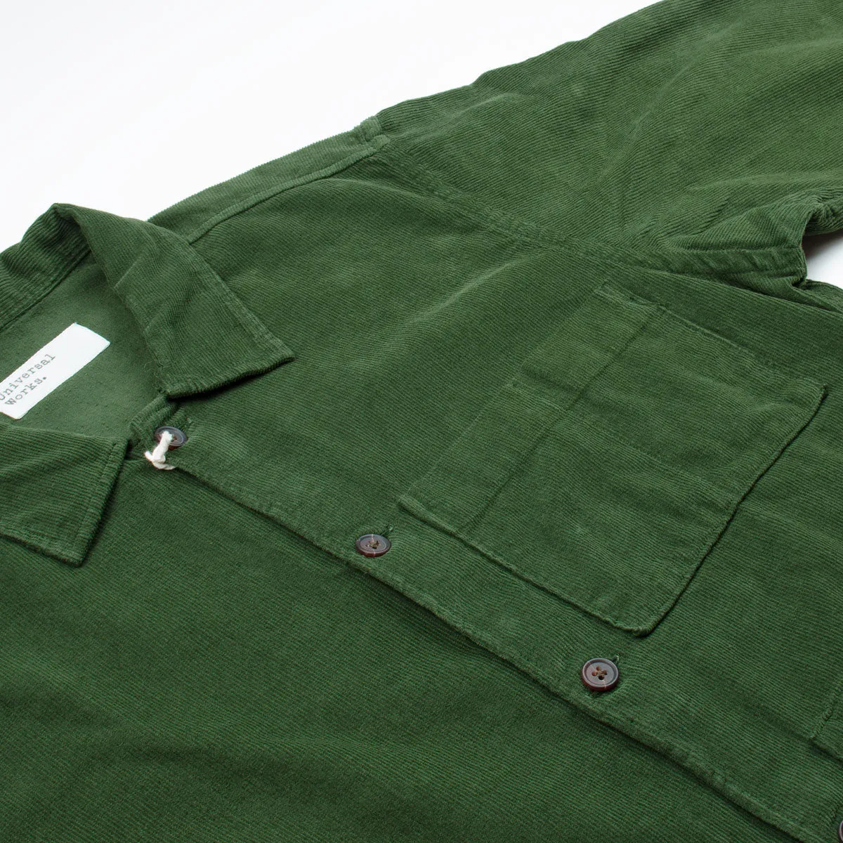 Universal Works - Uniform Shirt Fine Cord - Green