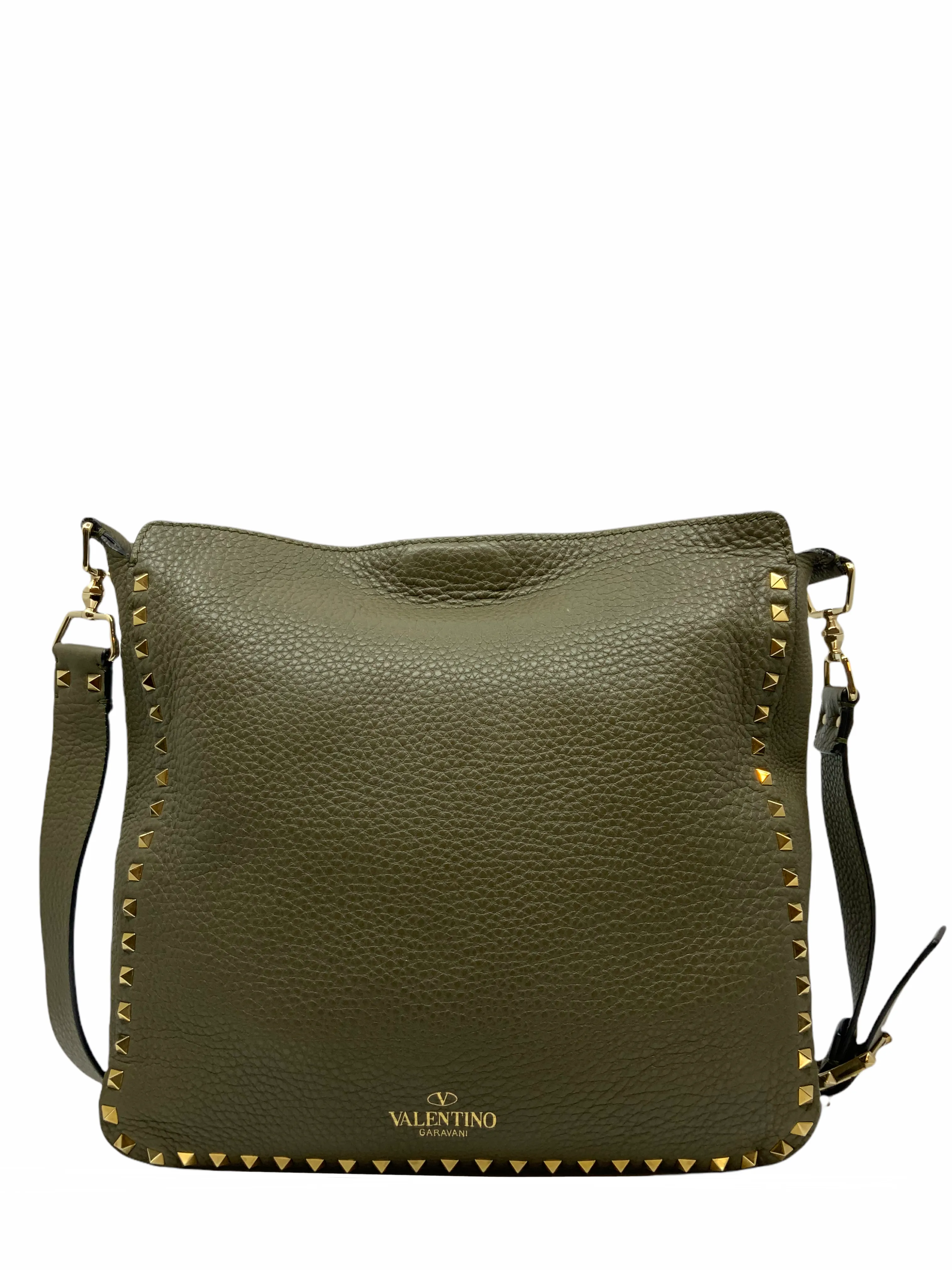 Valentino Rockstud Hobo Messenger Bag