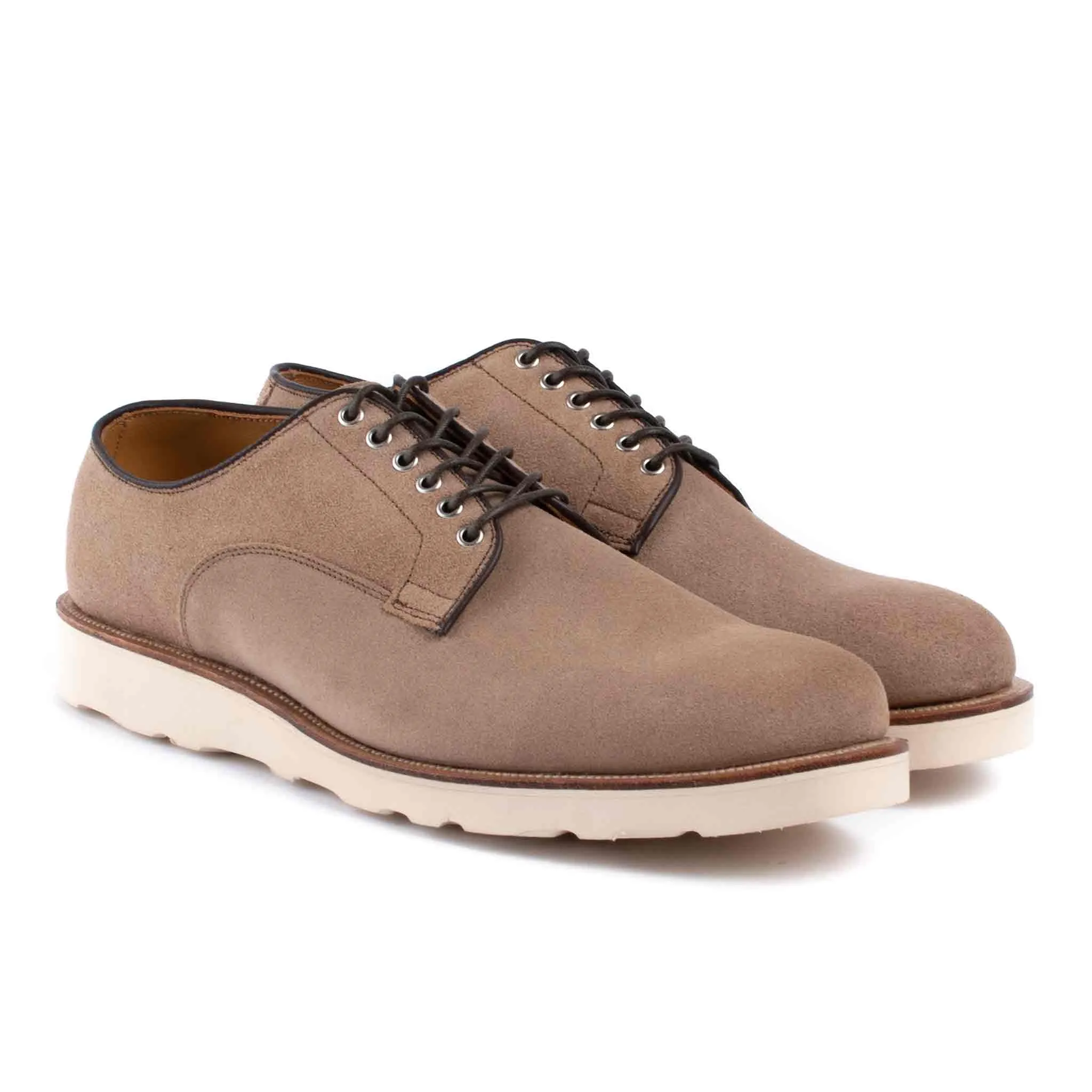 Viberg Natural Chromexcel Roughout Derby Shoe